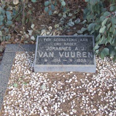 VUUREN Johannes A.J., van 1914-1928