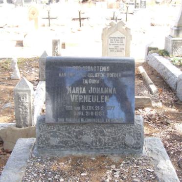 VERMEULEN Maria Johanna nee DE KLERK 1877-1957