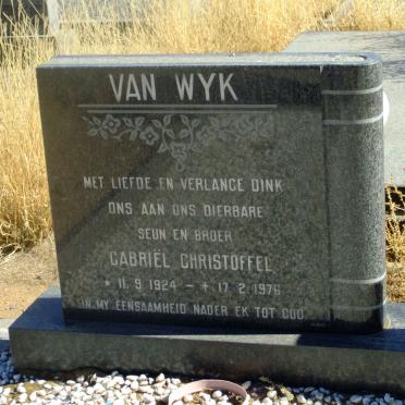 WYK Gabriel Christoffel, van 1924-1976