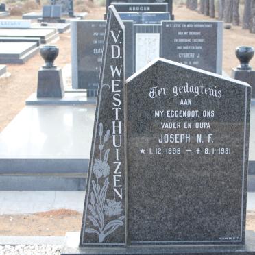 WESTHUIZEN Josef N.F., v.d. 1898-1981
