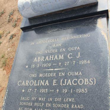 WYK Abraham C.J., van 1909-1984 &amp; Caroline E. JACOBS 1915-1985