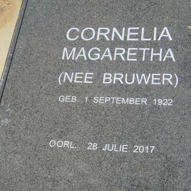 WESTHUIZEN Cornelia Magaretha, v.d. nee BRUWER 1922-2017