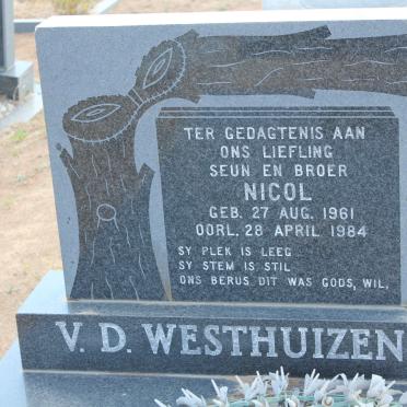 WESTHUIZEN Nicol, v.d. 1961-1984