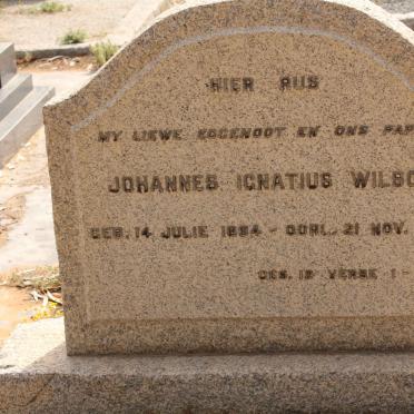 WILSON Johannes Ignatius 1884-1953