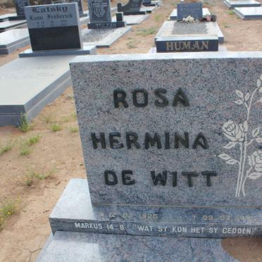 WITT Rosa Hermina, de 1925-1996