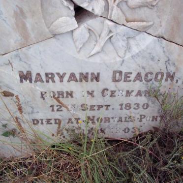DEACON Maryann 1830-1903