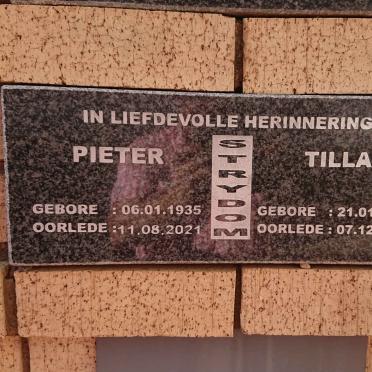 STRYDOM Pieter 1935-2021 &amp; Tilla 1938-2016