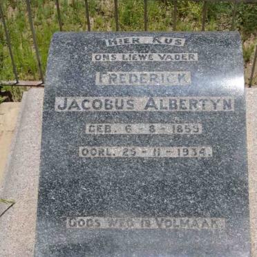 ALBERTYN Frederick Jacobus 1859-1934