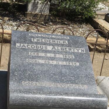 ALBERTYN Frederick Jacobus 1859-19?4 &amp; Gezina Katherina Fredrika VORSTER 1862-1937