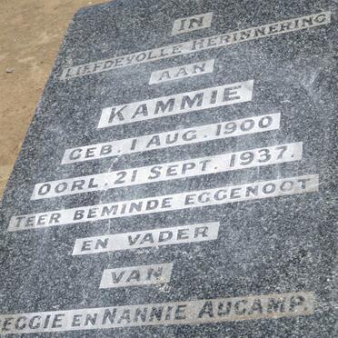 AUCAMP Kammie  1900-1937