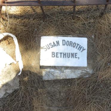 BETHUNE Susan Dorothy
