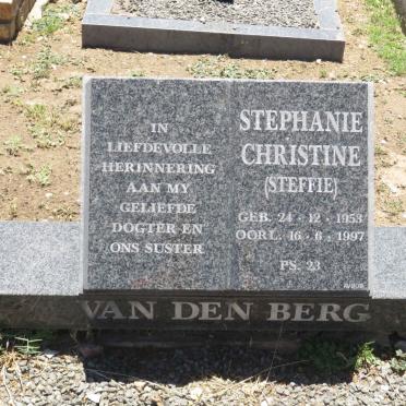 BERG Stephanie Christine, van den 1953-1997