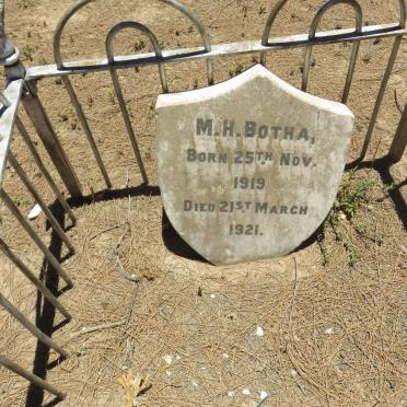 BOTHA M.A. 1919-1921