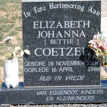 COETZEE Elizabeth Johanna 1906-1998