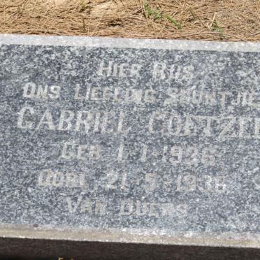 COETZEE Gabriel 1936-1936