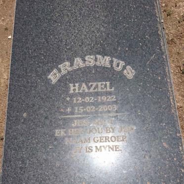 ERASMUS Hazel 1922-2003