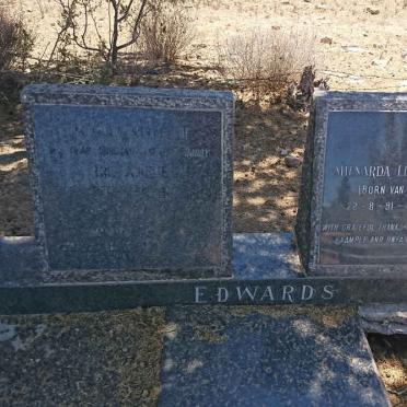 EDWARDS Eric &amp; Minarda Lida RYSCH nee VAN NIEKERK 1891-1976