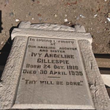 GILLESPIE Ivy Angeline 1916-1935
