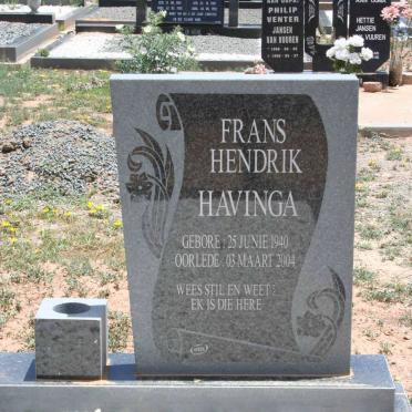 HAVINGA Frans Hendrik 1940-2004