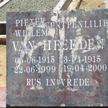 HEERDEN Pieter Willem, van 1915-1999 &amp; Centpenlilie 1915-2000