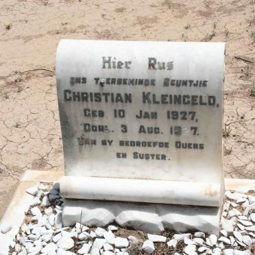 KLEINGELD Christian 1927-1937