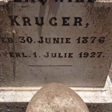 KRUGER ??las Will?? 1876-1927