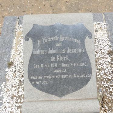 KLERK Andries Johannes Jacobus, de 1871-1946