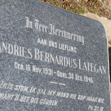 LATEGAN Andries Bernardus 1931-1946