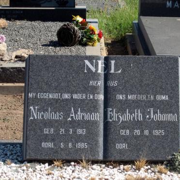 NEL Nicolaas Adriaan 1913-1985 &amp; Elizabeth Johanna 1925-