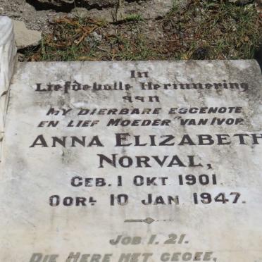 NORVAL Anna Elizabeth 1901-1947