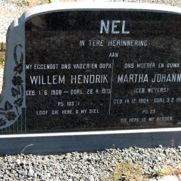 NEL Willem Hendrik 1908-1973 &amp; Martha Johanna WEYERS 1904-1980
