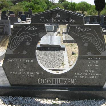 OOSTHUIZEN Jacobus Roelof 1928-1988 &amp; Joan 1930-1985