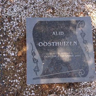 OOSTHUIZEN Alid 1931-2009