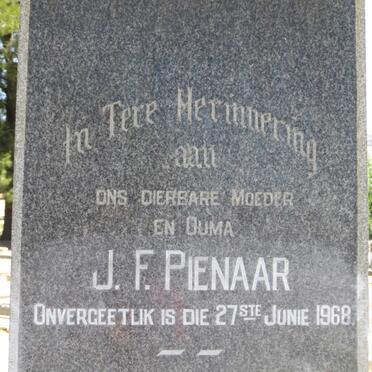 PIENAAR H.J. -1939 &amp; J.F. -1968