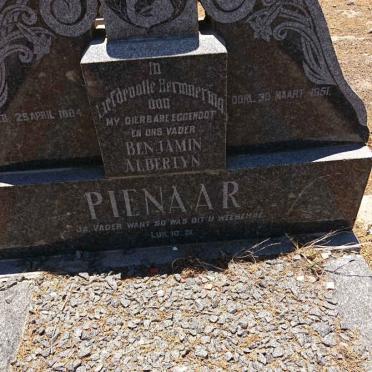 PIENAAR Benjamin Albertyn 1???-1951