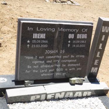 PIENAAR Willem 1963-2011 &amp; Irene 1966-2010