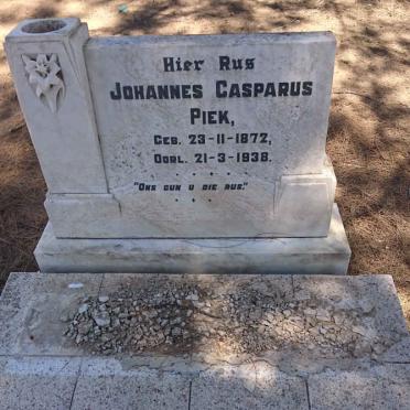 PIEK Johannes Casparus 1872-1938