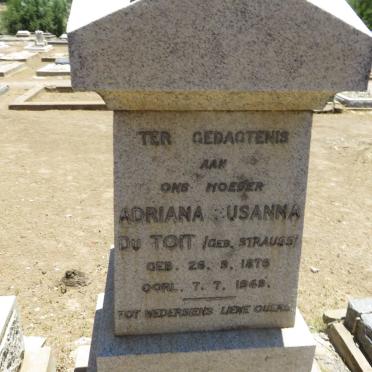 TOIT Giliam Johannes, du 1877-1946 &amp; Adriana Susanna STRAUSS 1876-1949 