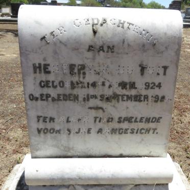 TOIT Hestertje, du 1924-1924