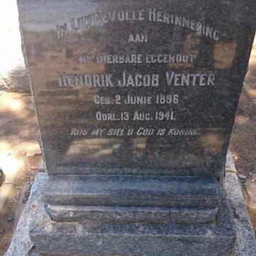 VENTER Hendrik Jacob 1896-1941