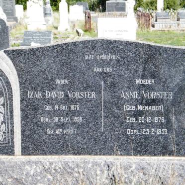 VORSTER Izak David 1875-1958 &amp; Annie NIENABER 1876-1959