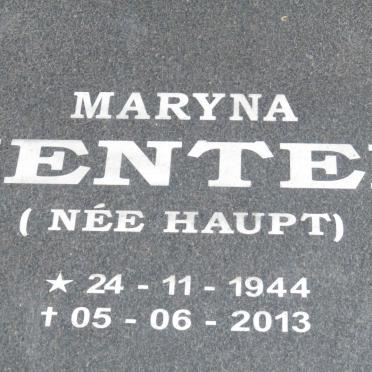 VENTER Maryna nee HAUPT 1944-2013