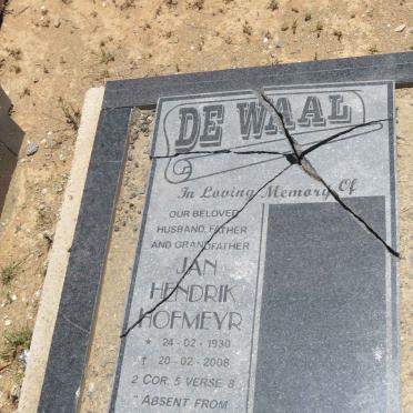 WAAL Jan Hendrik Hofmeyr, de 1930-2008