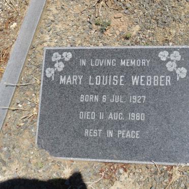 WEBBER Mary Louise 1927-1980