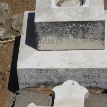 MALHERBE Barend v.d. Merwe 190?-1901