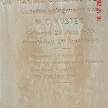 KOSTER Catharina Johanna nee KEYTEL 1859-1884