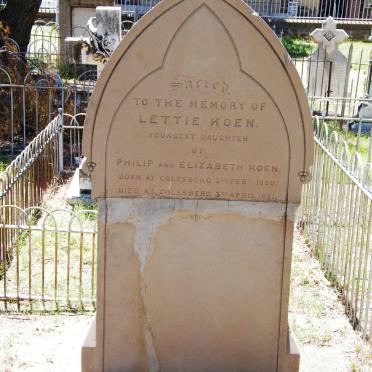 KOEN Lettie 1860-1881