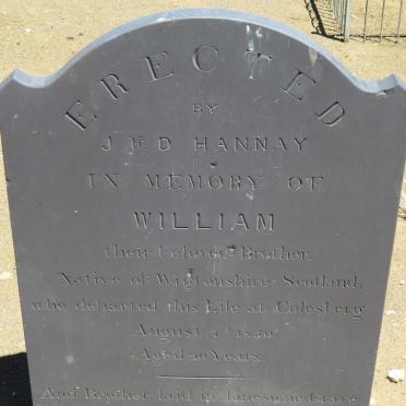 HANNAY William -1850