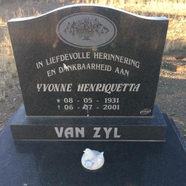ZYL Yvonne Henriquetta, van 1931-2001