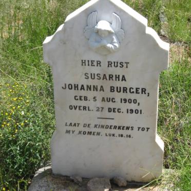 BURGER Susarha Johanna 1900-1901